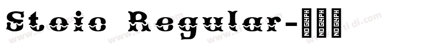 Stoic Regular字体转换